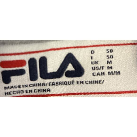 Fila Men’s Hoodie Medium Gray Pullover Sweatshirt Athletic Casual Soft Cozy - Picture 4 of 7